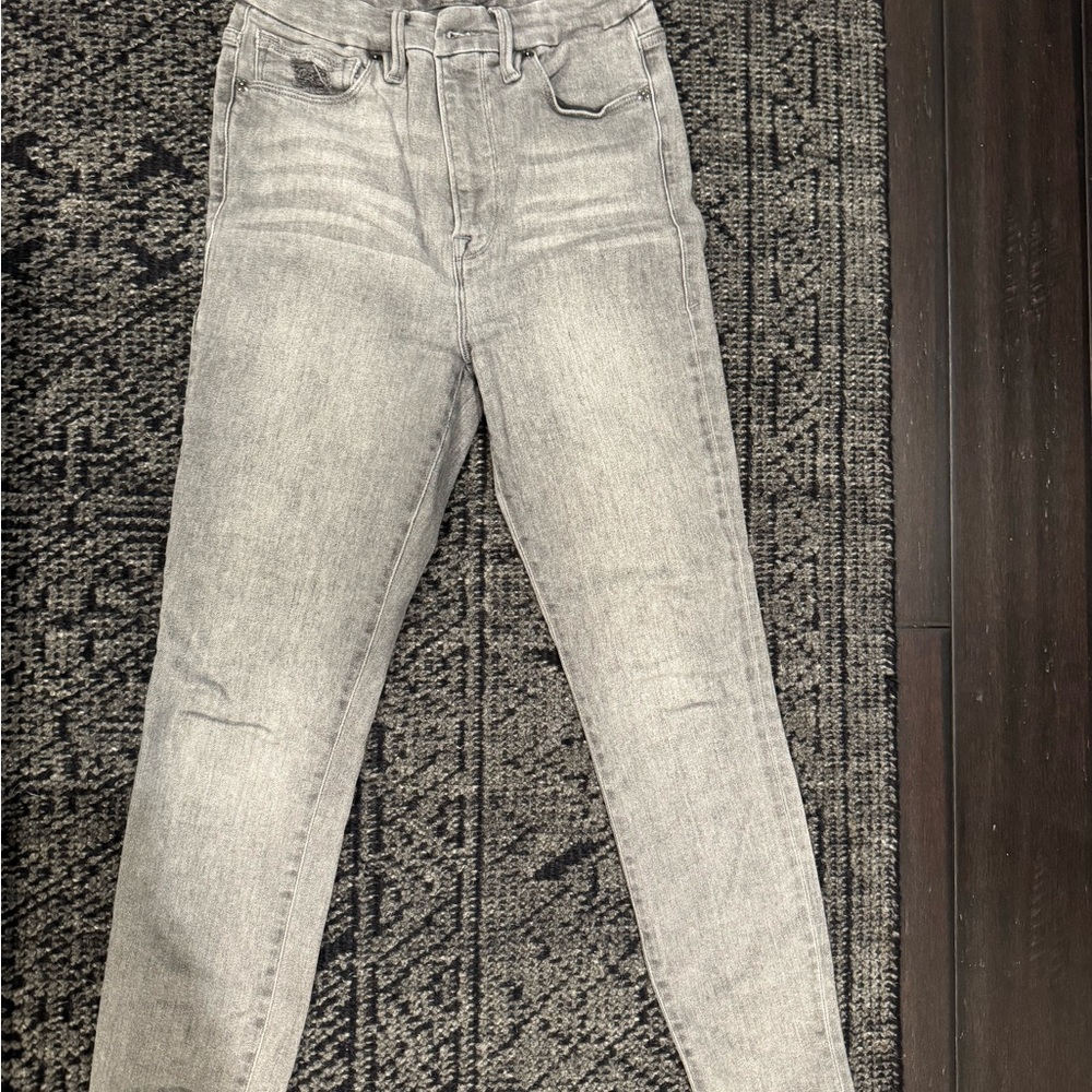 Good American Light Gray Skinny Jeans